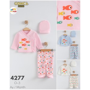 GONCA ZEM 4277 BALIKLI ÜÇLÜ ZIBIN TAKIMI