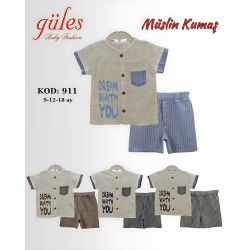 GÜLES 911 ÇIZGILI MUSLIN ERKEK TK