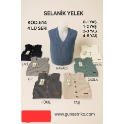 GÜNSAN 0514 SELANIK ERKEK TRIKO YELEK 
X4