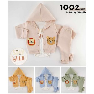 HOPY KIDS 1002 ASLAN NAKIŞ 3LÜ PENYE TAKIM 