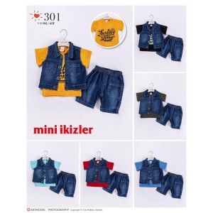 MINI IKIZLER 299 300 301 3LÜ SÜPER NKŞLI KOT TK