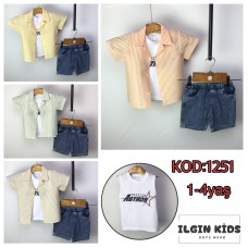 ILGIN 1251 GOFRET GÖMLEK 3LÜ TAKIM