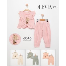 LEVIA 6045 MÜSLIN FIRFIRLI TAKIM