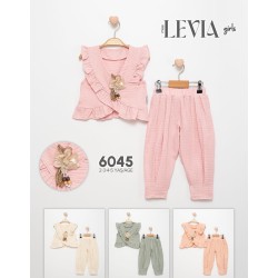 LEVIA 6045 MÜSLIN FIRFIRLI TAKIM