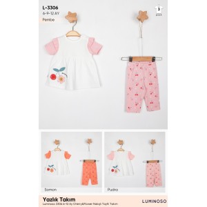 LUMINOSO L-3306 CHERRY KIZ TAKIM 6-12 AY