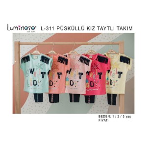 LUMINOSO L-311 PÜSKÜLLÜ KIZ TAYTLI TAKIM