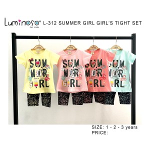 LUMINOSO L-312 SUMMER TATYLI KIZ TAKIM 1-3 YAŞ