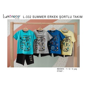 LUMINOSO L-332 SUMMER ERKEK KISA TAKIM