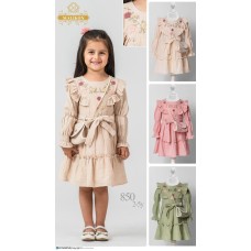 MALIKON 850 NAKIŞLI ÇANTALI ELBISE