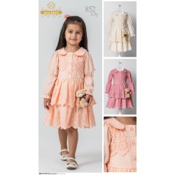 MALIKON 852 GÜPÜRLÜ ELBISE 2-3-4-5 YAŞ MALIKON 852 GÜPÜRLÜ ELBISE 2-3-4-5 YAŞ