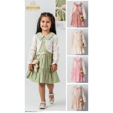 MALIKON 853 BOLEROLU ELBISE 2-3-4-5 YAŞ