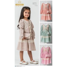 MALIKON 855 YELEKLI ÇANTALI ELBISE