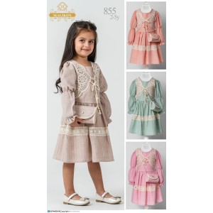 MALIKON 855 YELEKLI ÇANTALI ELBISE