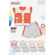 MILLION 3157 KALP AYI NAKIŞ KIZ KISA TAKIM