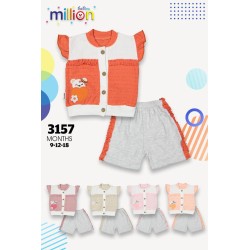 MILLION 3157 KALP AYI NAKIŞ KIZ KISA TAKIM