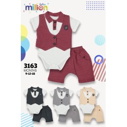 MILLION 3163 BALIK SIRTI YELEK ERKEK KISA TAKIM