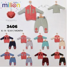 MILLION 3406 YELEKLI 3LÜ TAKIM