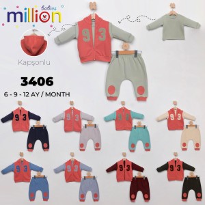 MILLION 3406 YELEKLI 3LÜ TAKIM