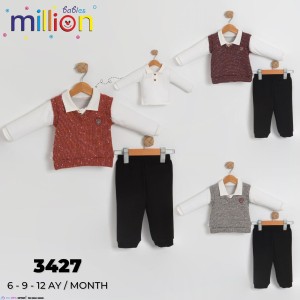 MILLION 3427 SÜETERLI 3LÜ ERKEK TAKIM

