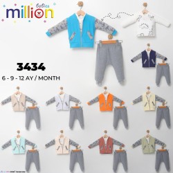 MILLION 3434 FERMUARLI 3LÜ ERKEK TAKIM