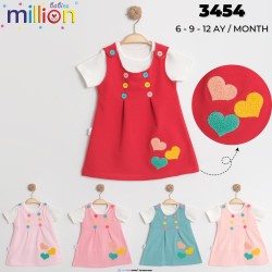 MILLION 3454 KALPLI KISA ELBISE