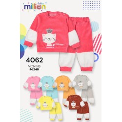 MILLION 4062 KADIFE WELSOFT 2LI KIZ TAKIM