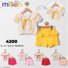 MILLION 4200 FUALLI KALPLI KISA 2LI KIZ TAKIM