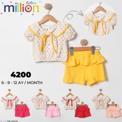 MILLION 4200 FUALLI KALPLI KISA 2LI KIZ TAKIM