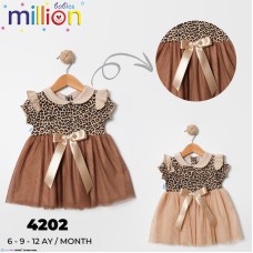MILLION 4202 LEOPAR TÜLLÜ ELBISE
