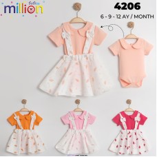 MILLION 4206 SALOPET KIZ ELBISE KISA
