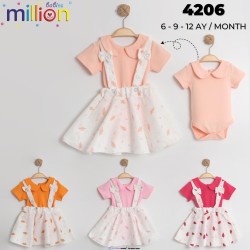 MILLION 4206 SALOPET KIZ ELBISE KISA
