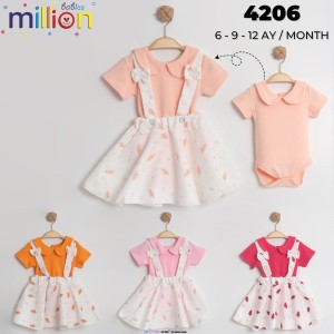 MILLION 4206 SALOPET KIZ ELBISE KISA
