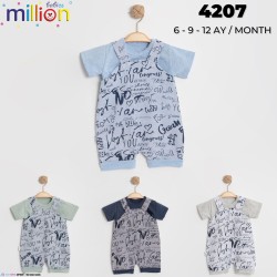 MILLION 4207 YAZILI BAHÇIVAN KISA ERKEK TULUM
