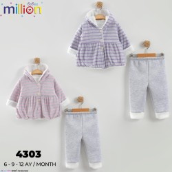 MILLION 4303 ÇIZGILI VELSOFT KIZ TK