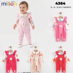 MILLION 4364 ÇIÇEKLI SALOPET KIZ TULUM