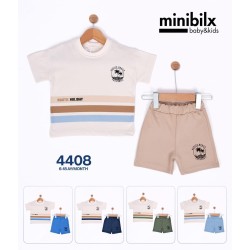 MINIBILX 4408 ÇİZGİLİ ŞORTLU TKM
