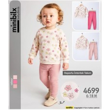 MINIBILX 4699 PAPATYA AYLIK KIZ TK