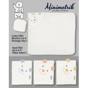 MINIMETRIK 7003 BEBE BANYO HAVLUSU