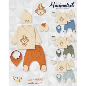 MINIMETRIK 9003 MAYMUNLU 5LI ZIBIN SET