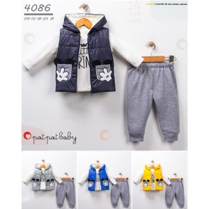 PATPAT BABY 4086 ŞIŞME YELEK TAKIM 9-12-18-24 AY