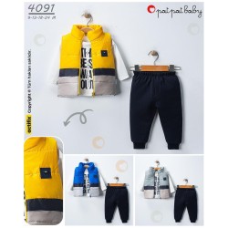 PATPAT BABY 4091 ŞIŞME YELEK TAKIM 9-12-18-24 AY