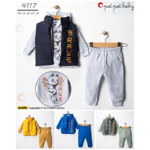 PATPAT BABY 4117 ŞIŞME YELEK TAKIM 9-12-18-24 AY
