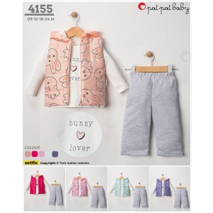 PATPAT 4155 BUNNY ŞIŞME ÜÇLÜ TAKIM