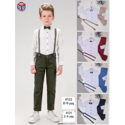 TOGI 4122 KARE DESEN GÖMLEK TKM 6-9 YAŞ