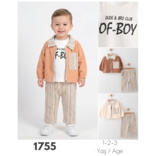 TUFITTO 1755 ÇIZGILI CEPLI ÜÇLÜ TKM