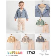 TUFITTO 1763 ÇIZGILI CEKETLI ÜÇLÜ TKM 