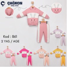 ÇAĞKON 861 KAPŞONLU 2LI KIZ TAKIM