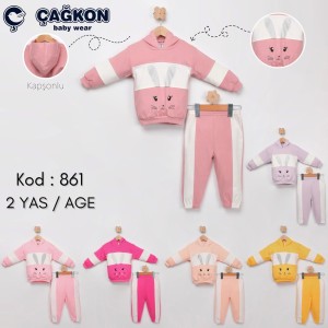 ÇAĞKON 861 KAPŞONLU 2LI KIZ TAKIM