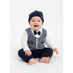 ÖZCE 1497 ÇİZGİLİ YELEKLI TAKIM