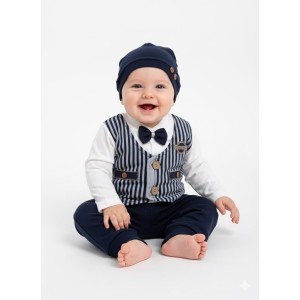 ÖZCE 1497 ÇİZGİLİ YELEKLI TAKIM